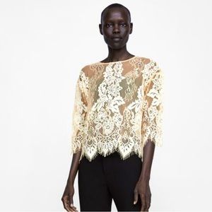 Zara lace top